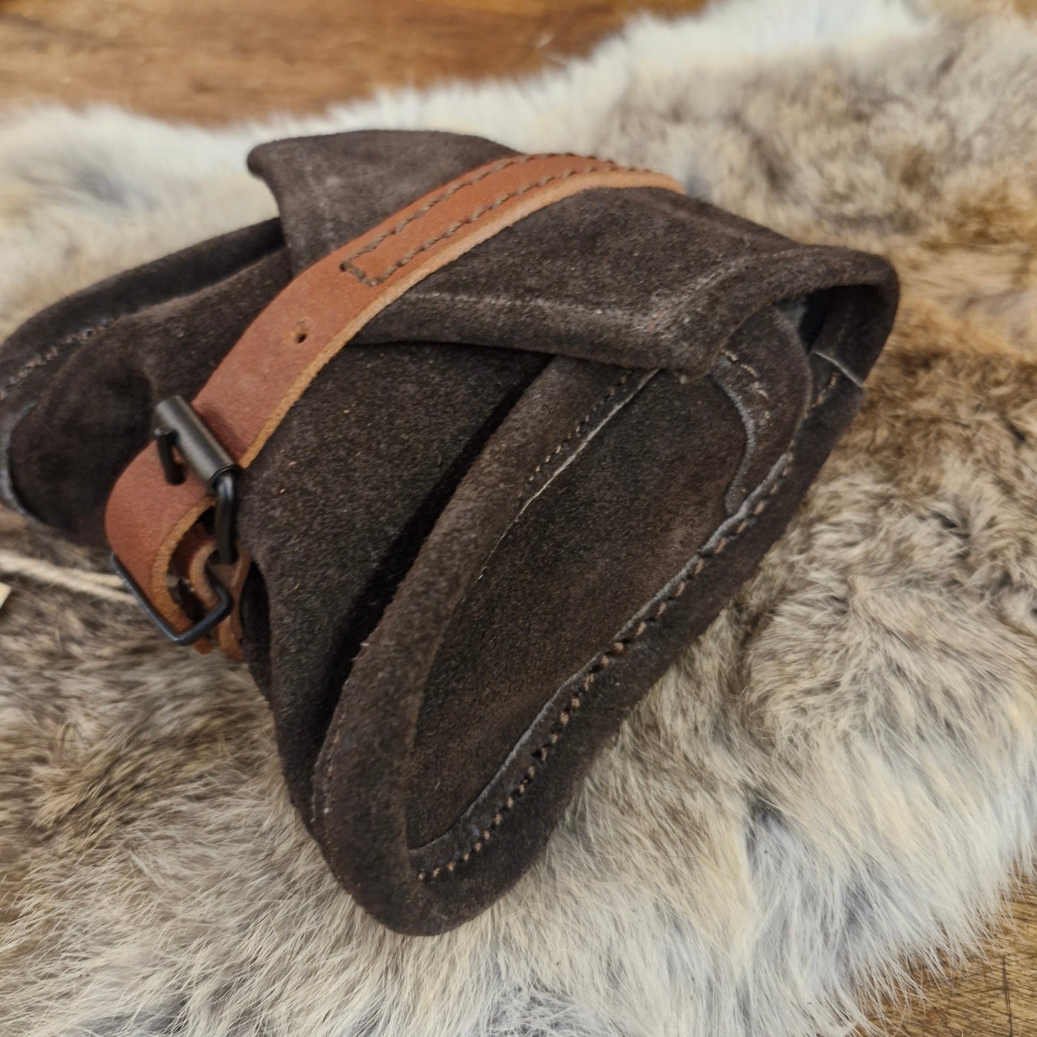 LARP Gürteltasche aus Rauleder