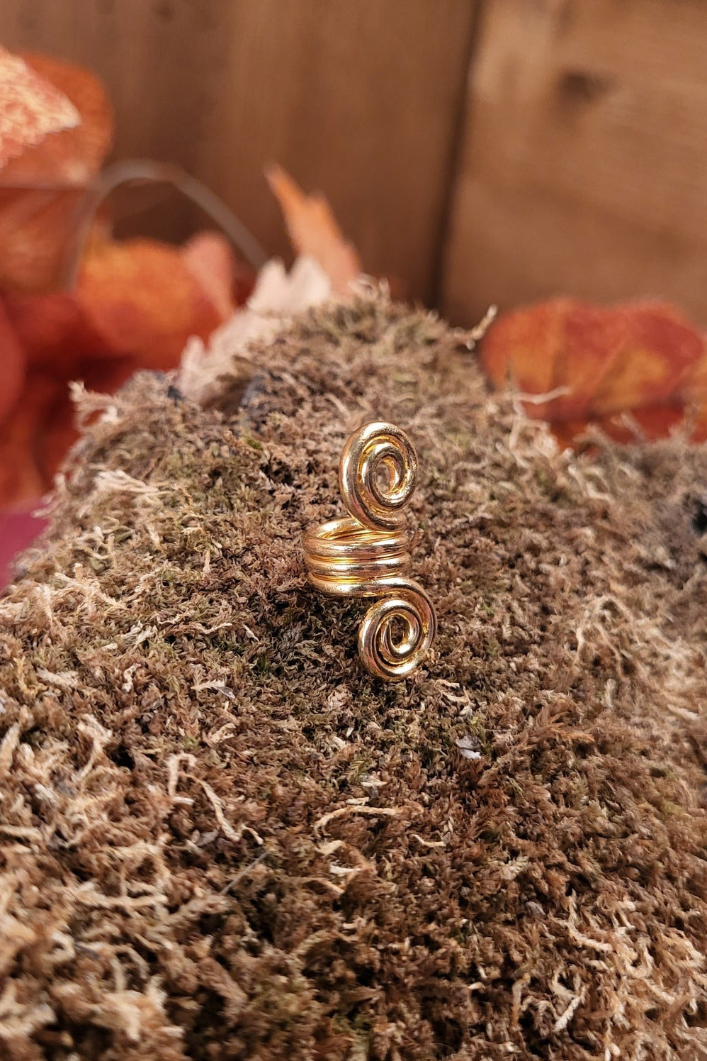 LARP Haarperle Spirale aus Bronze