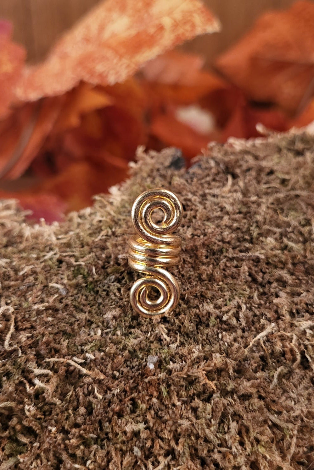 LARP Haarperle Spirale aus Bronze