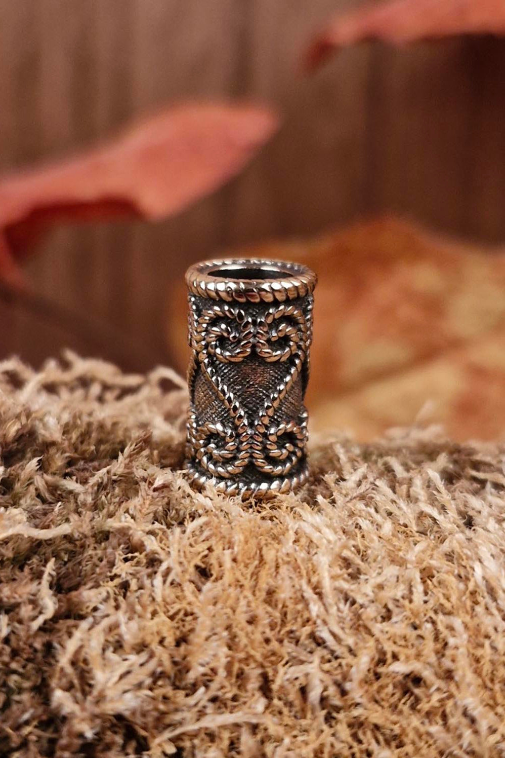 LARP Haarperle Spiralen aus Bronze