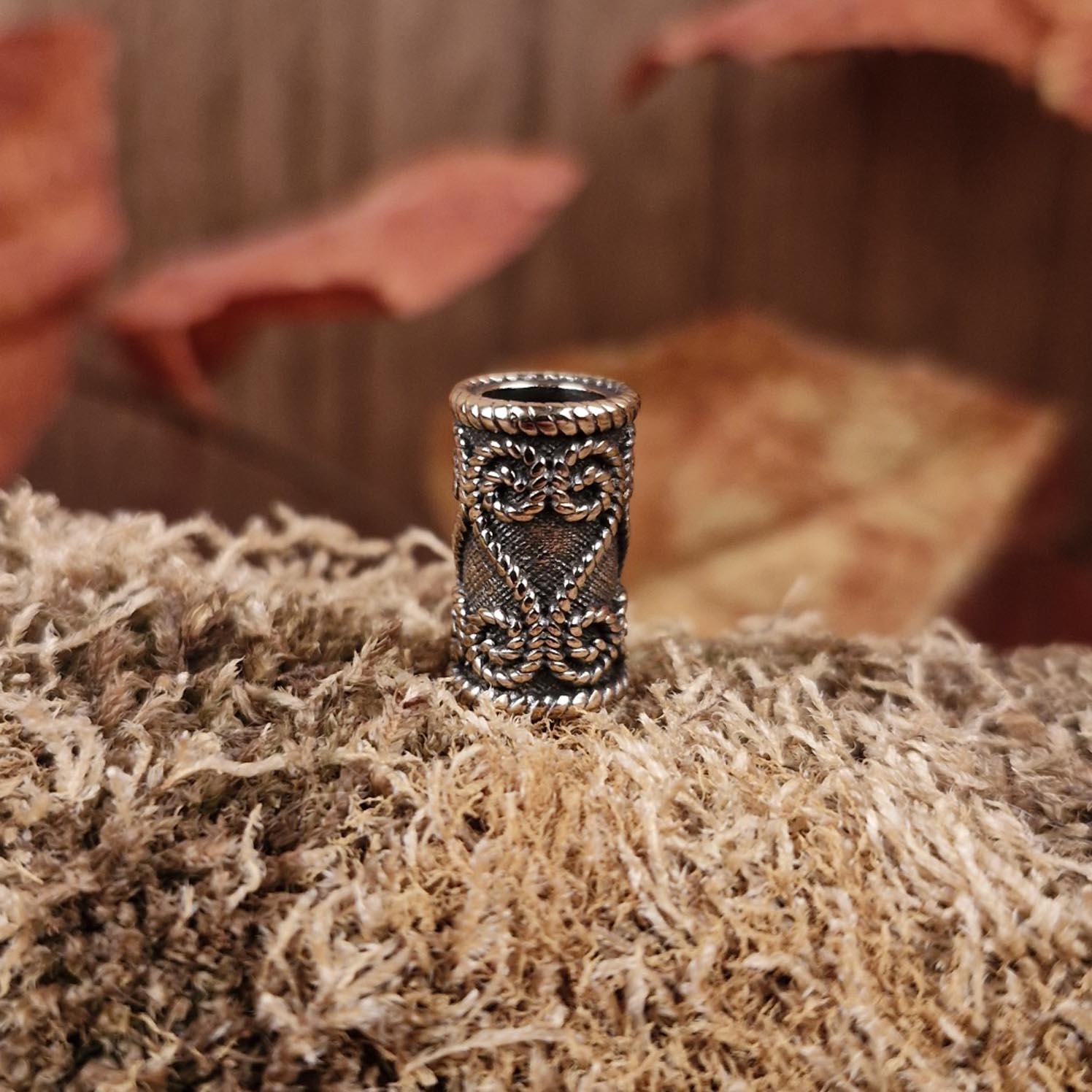 LARP Haarperle Spiralen aus Bronze