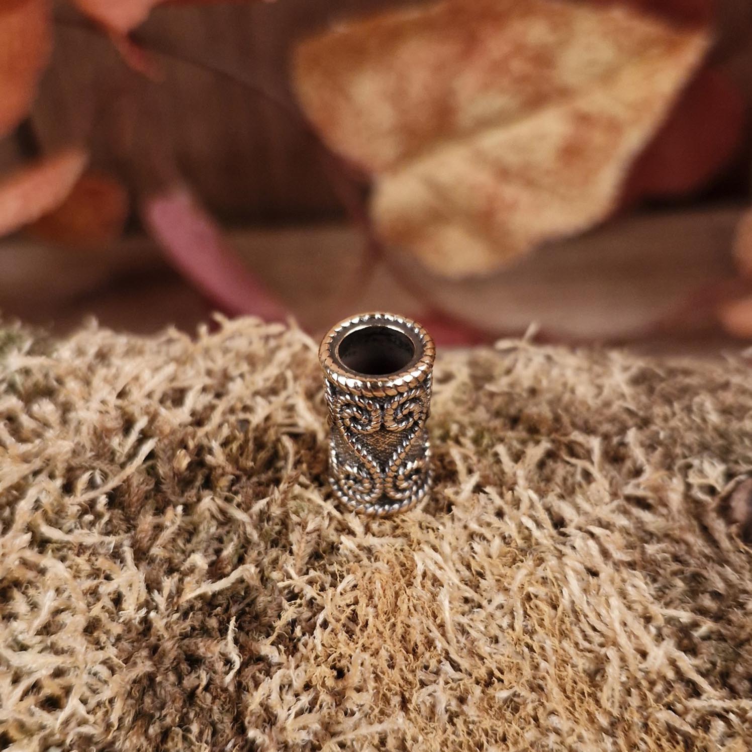 LARP Haarperle Spiralen aus Bronze