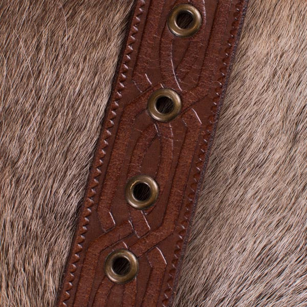 LARP Keltengürtel aus Leder braun