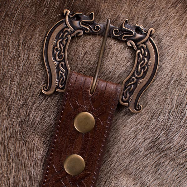 LARP Keltengürtel aus Leder braun