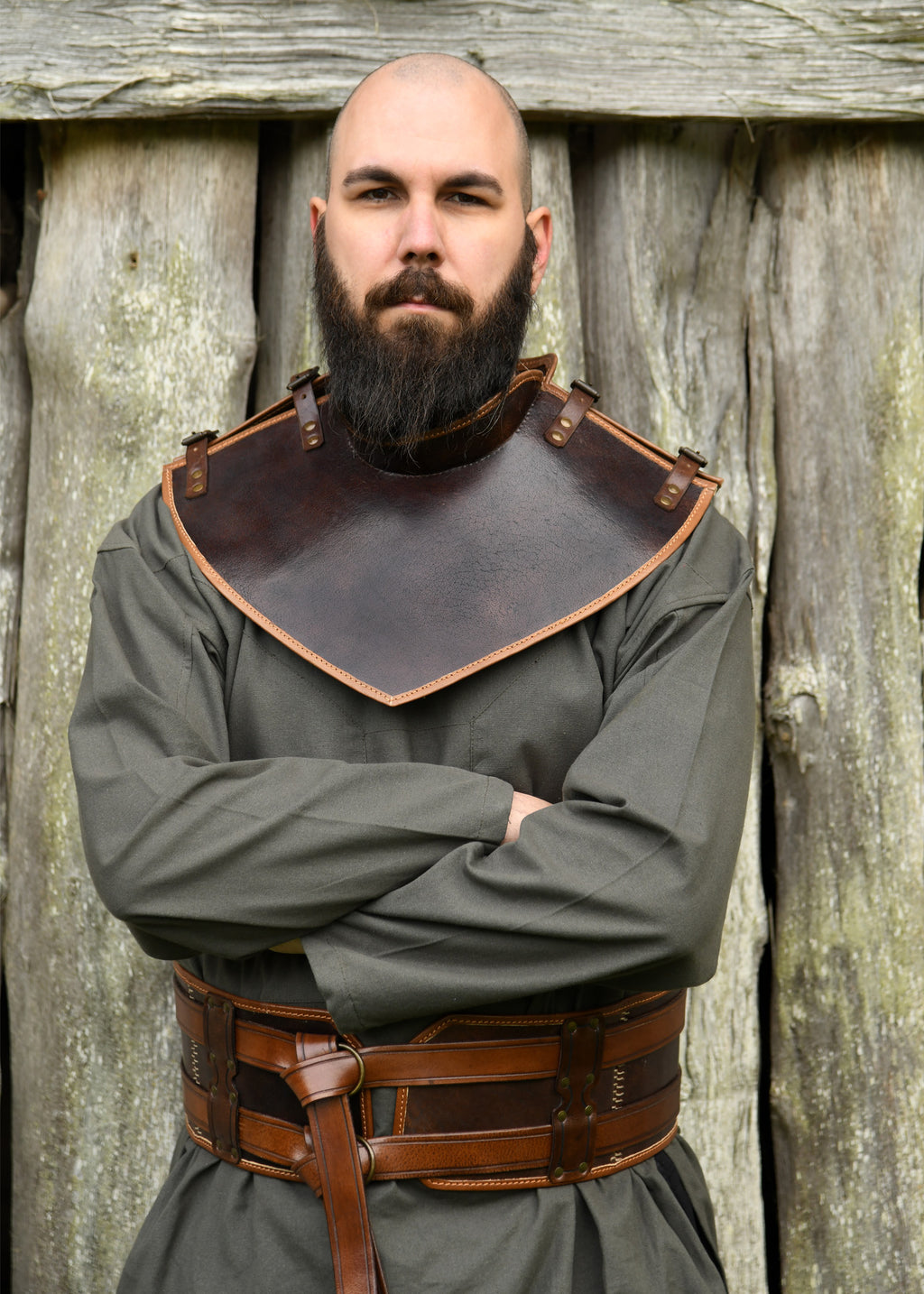 LARP Leather Collar with Buckles