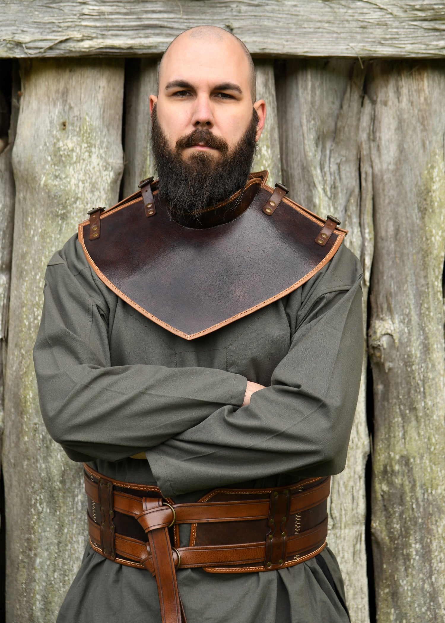 LARP Leather Collar with Buckles