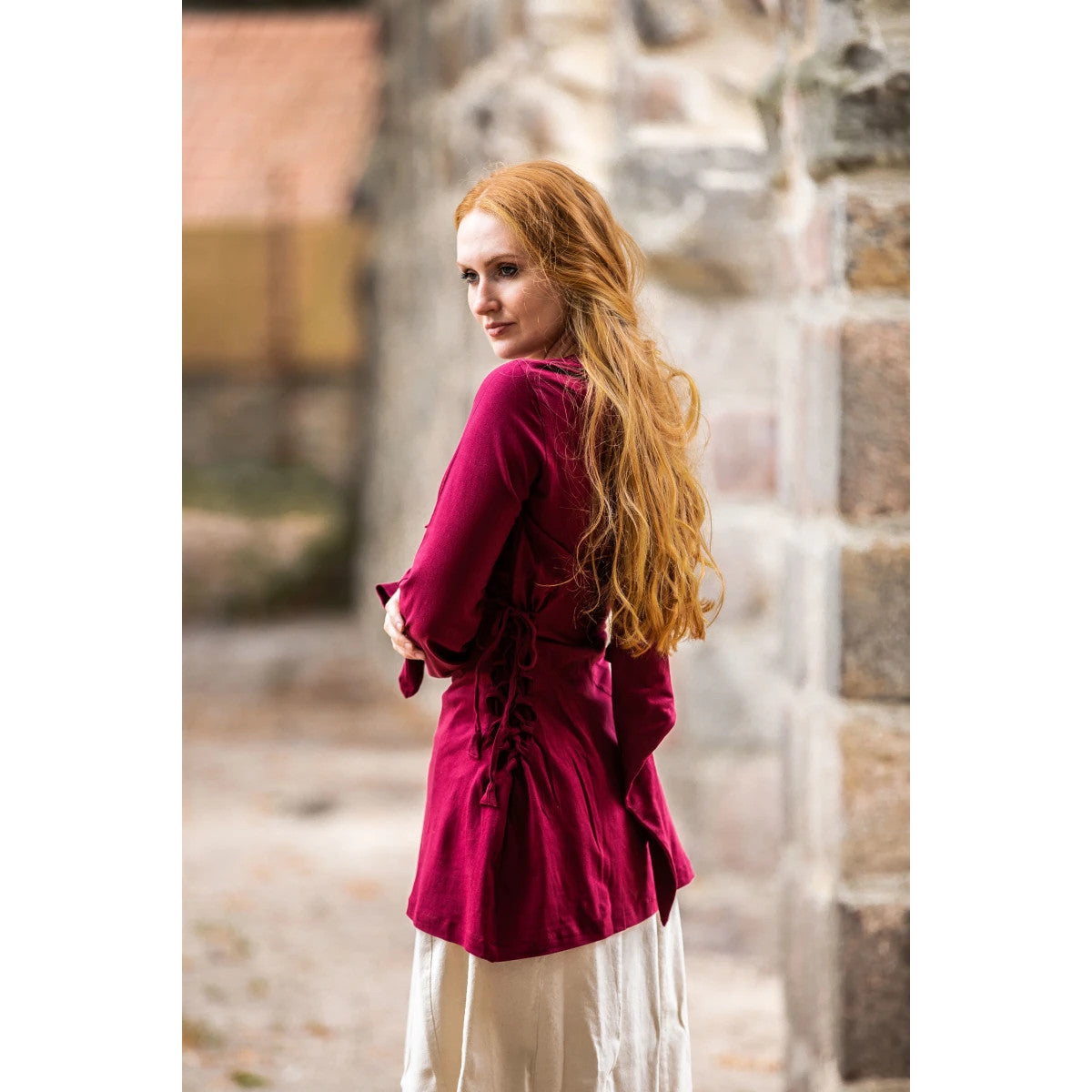 LARP Top with Lacing and Hood