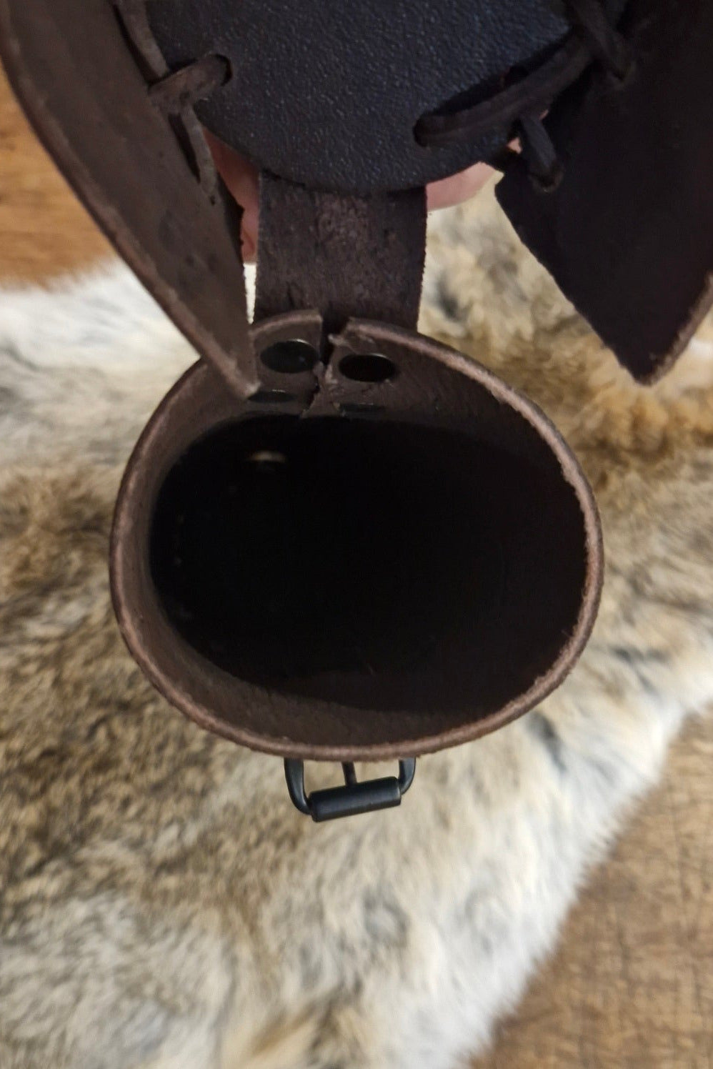 LARP Schriftrollenbehälter aus Leder