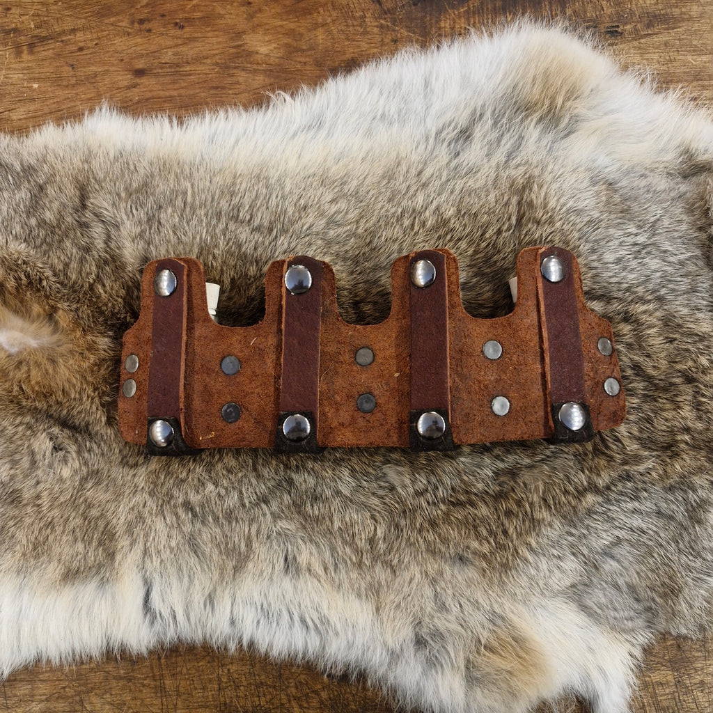LARP Leather Potion Bottle Holder for 4 Bottles