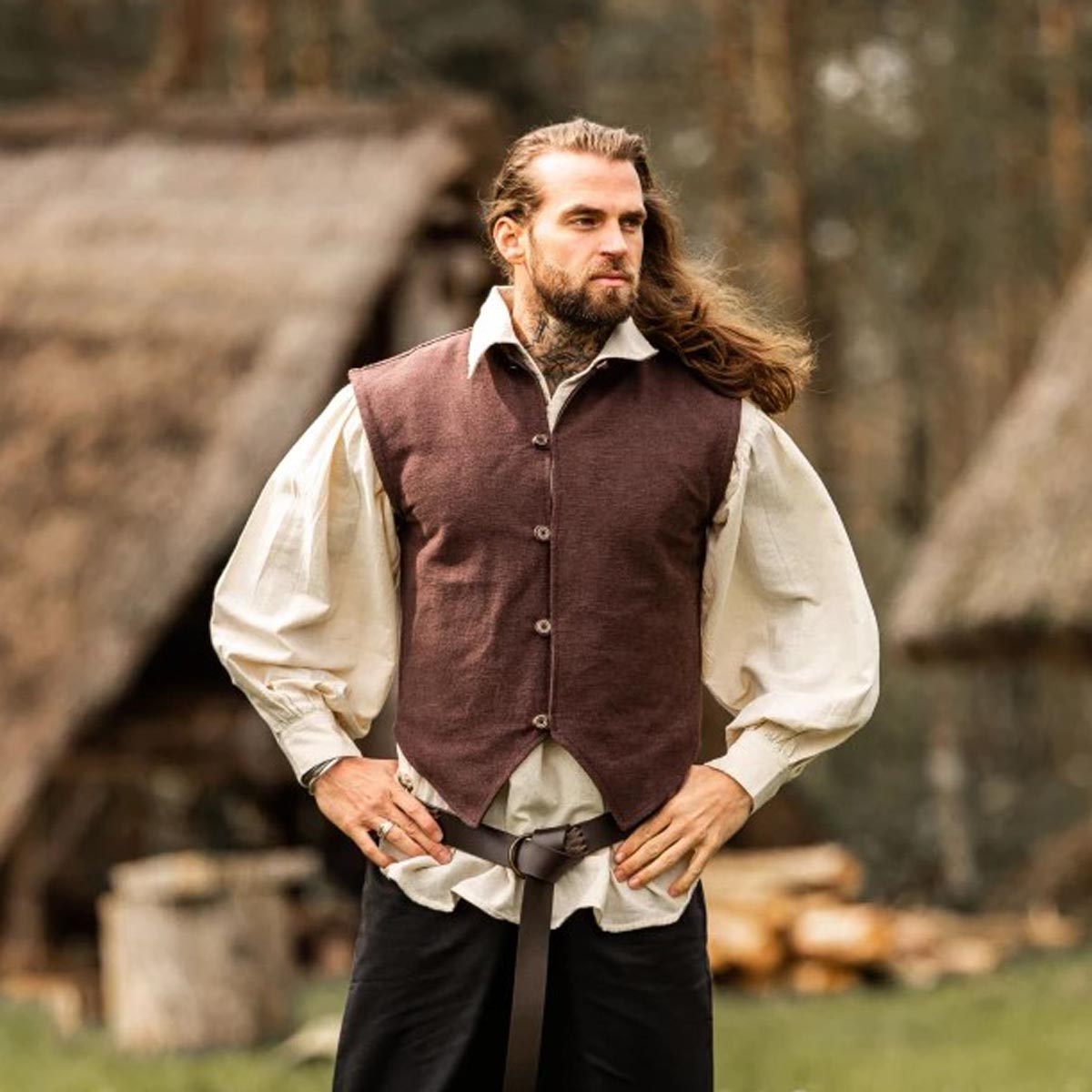LARP Weste mit Knöpfe