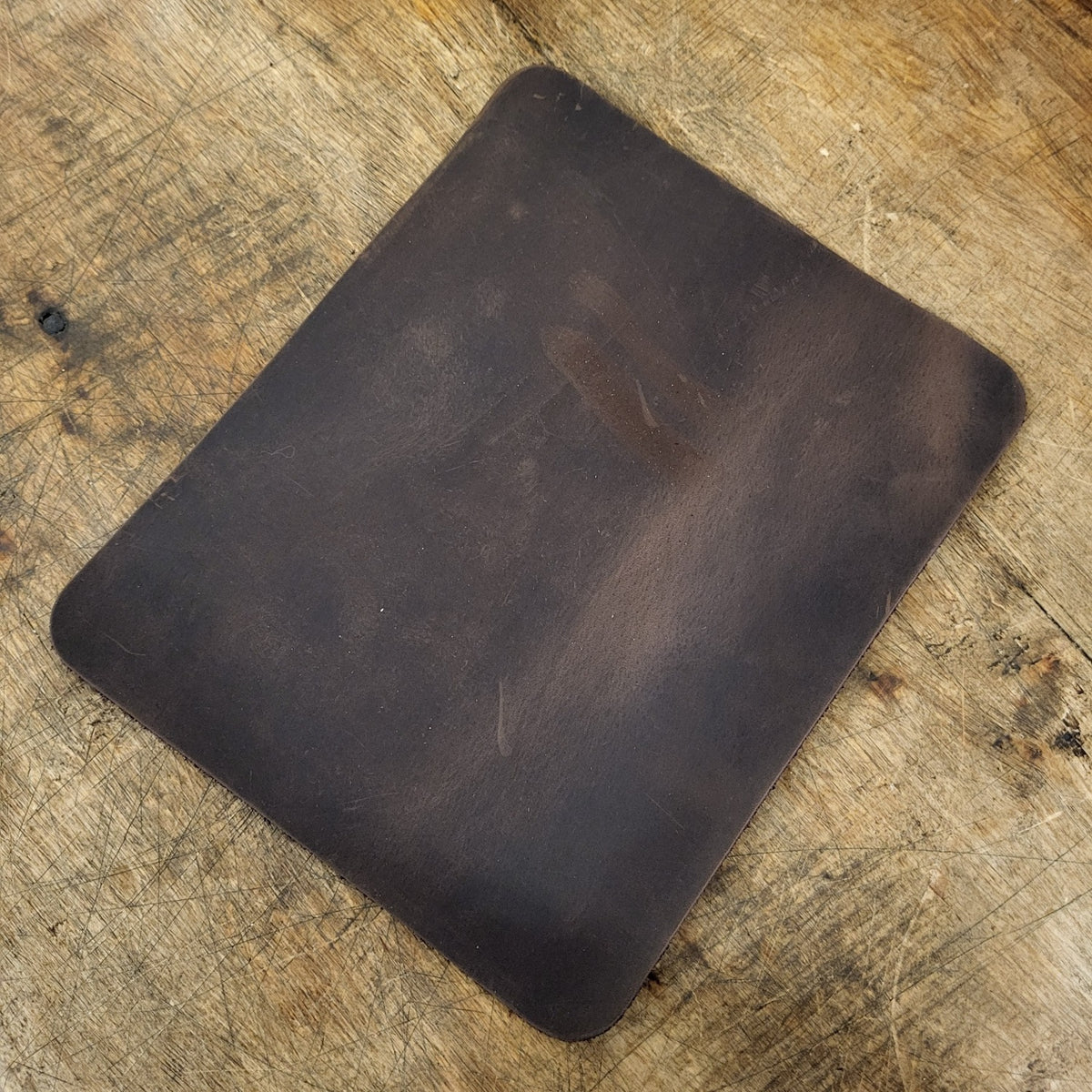 Leather piece 22 x 18 for DIY knife sheaths made of nubuck leather