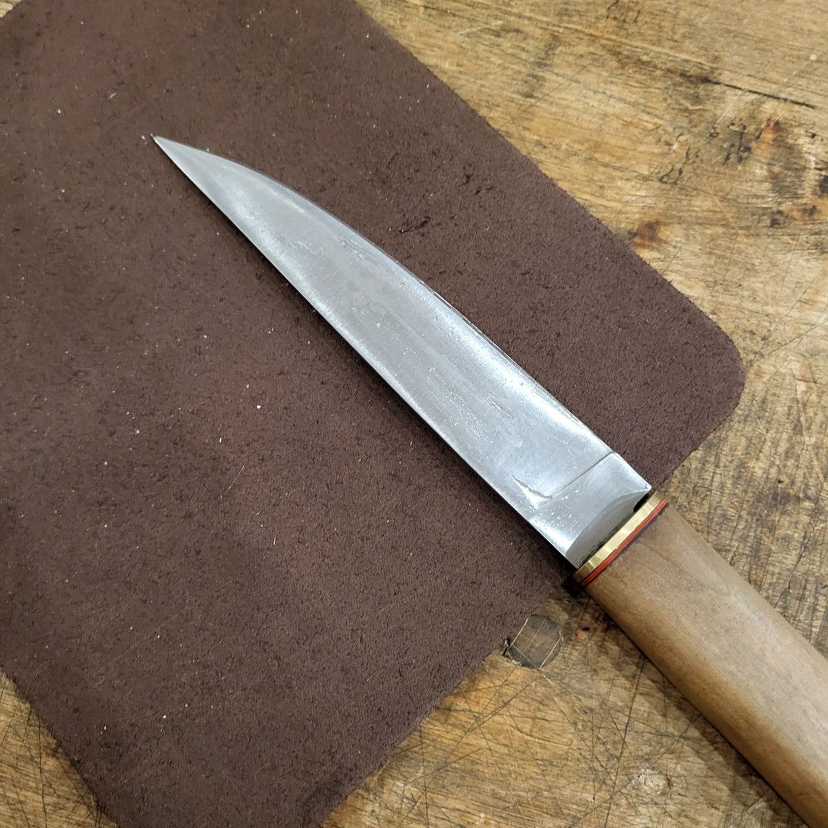 Lederstück 22 x 18 für DIY Messerscheiden aus Nubukleder