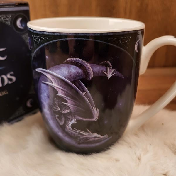 Lisa Parker Porcelain Mug Dragon in Moon