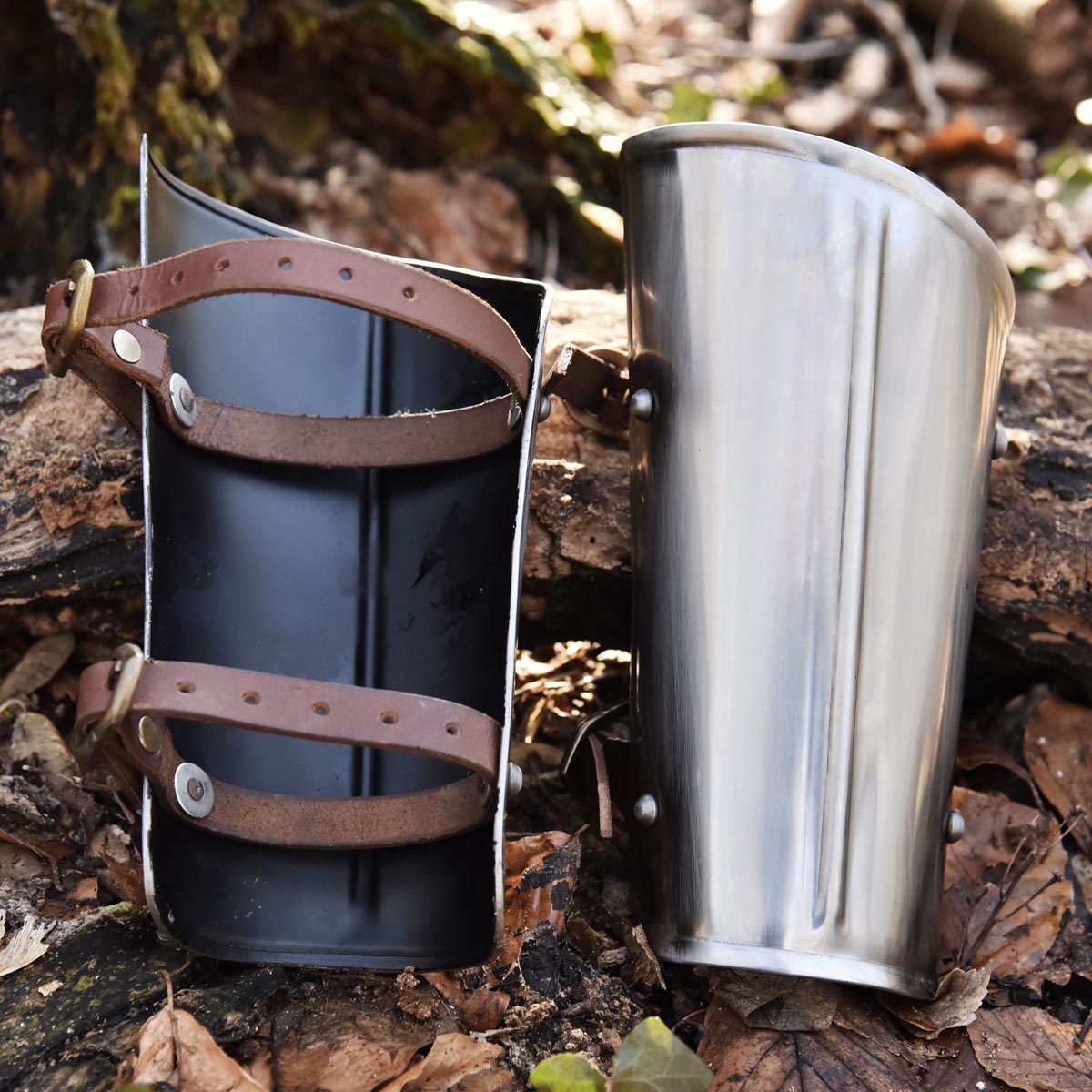Medieval Crusader Steel Bracers