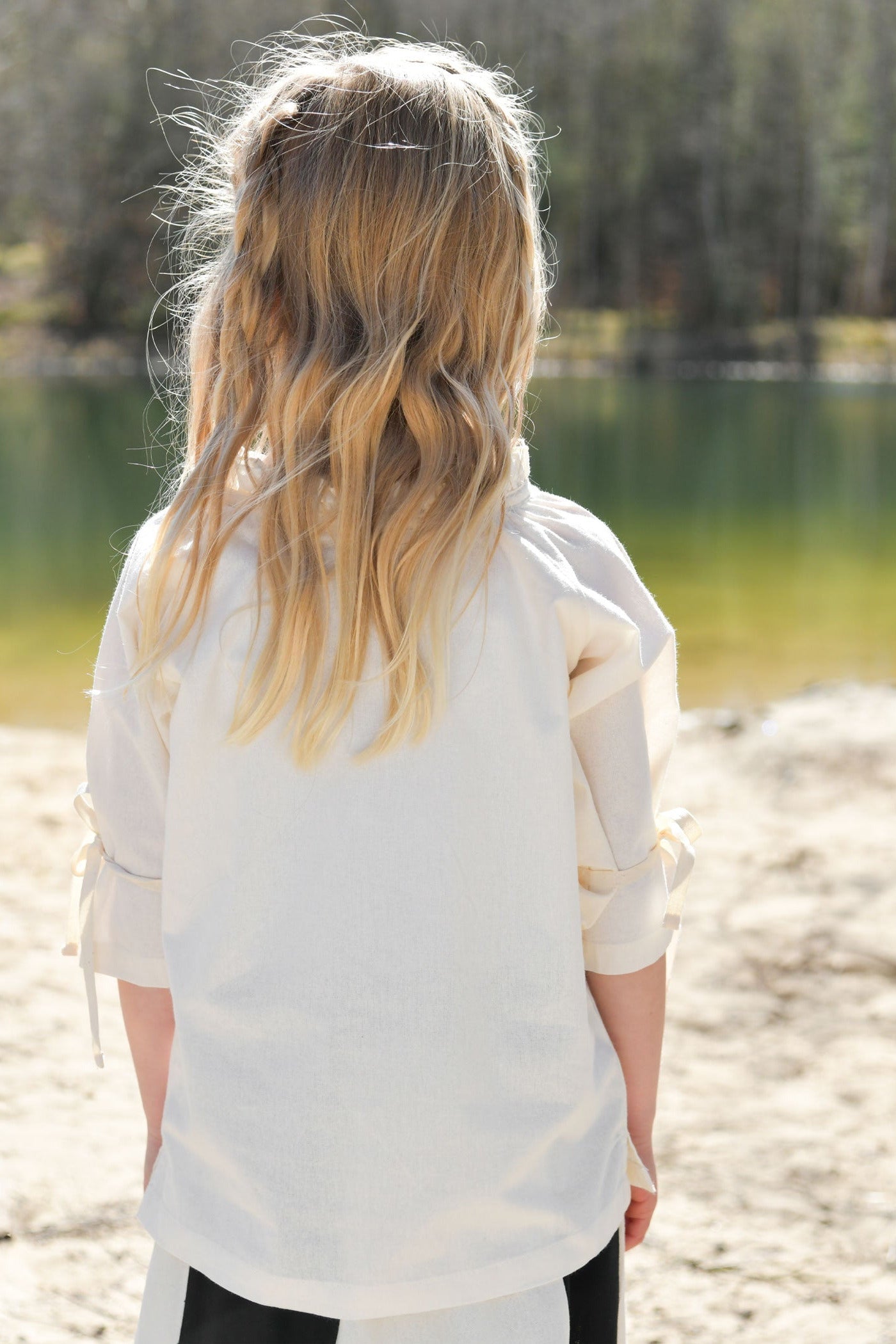 Mittelalter Bluse 3/4 Arm für Kinder