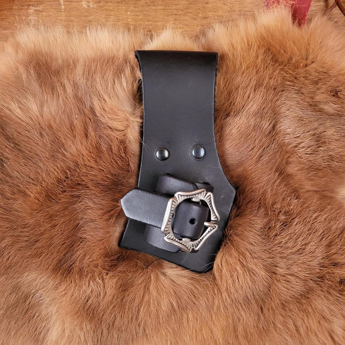 Medieval Leather Dagger Holder with Buckle
