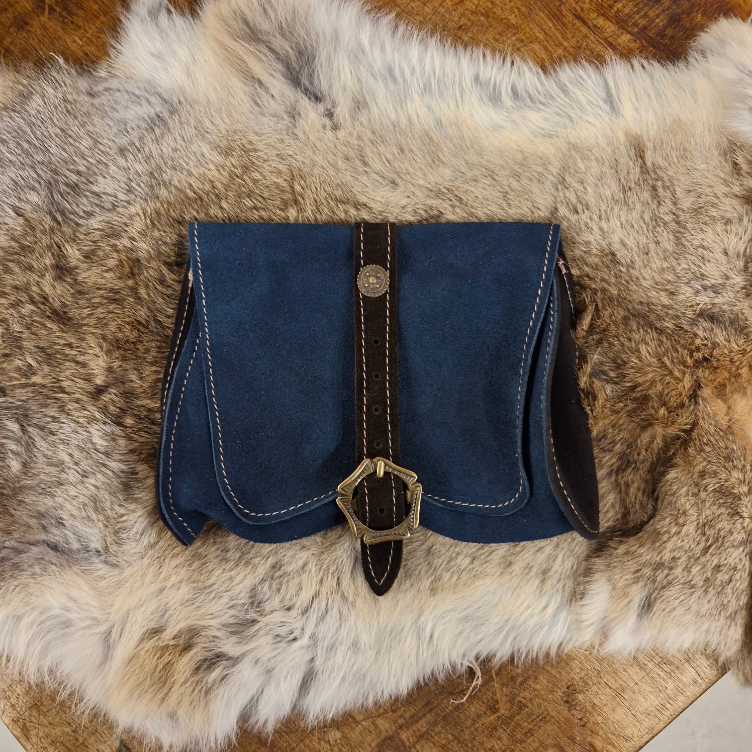Medieval Suede Belt Pouch