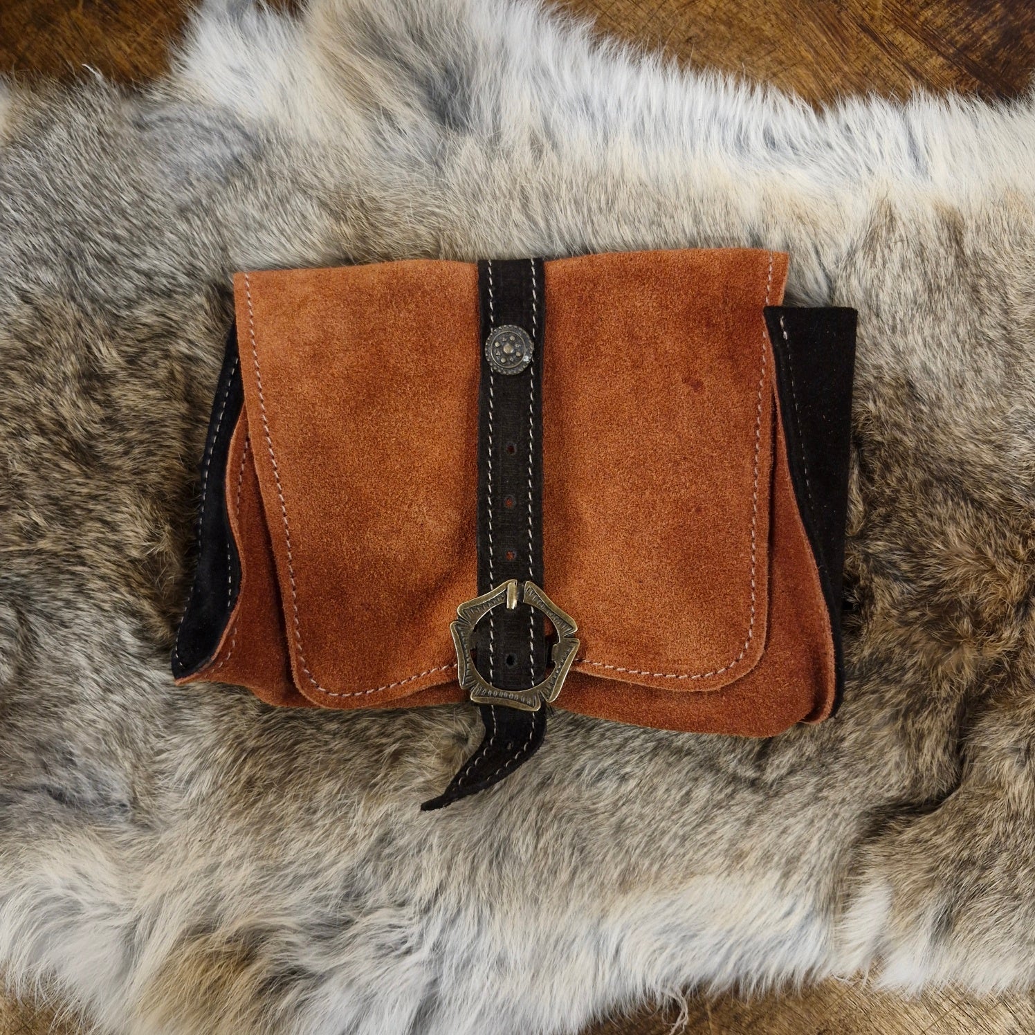 Medieval Suede Belt Pouch