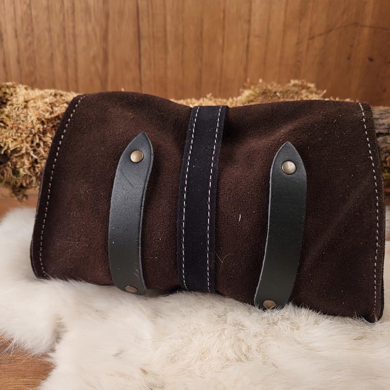 Mittelalter Gürteltasche aus Veloursleder