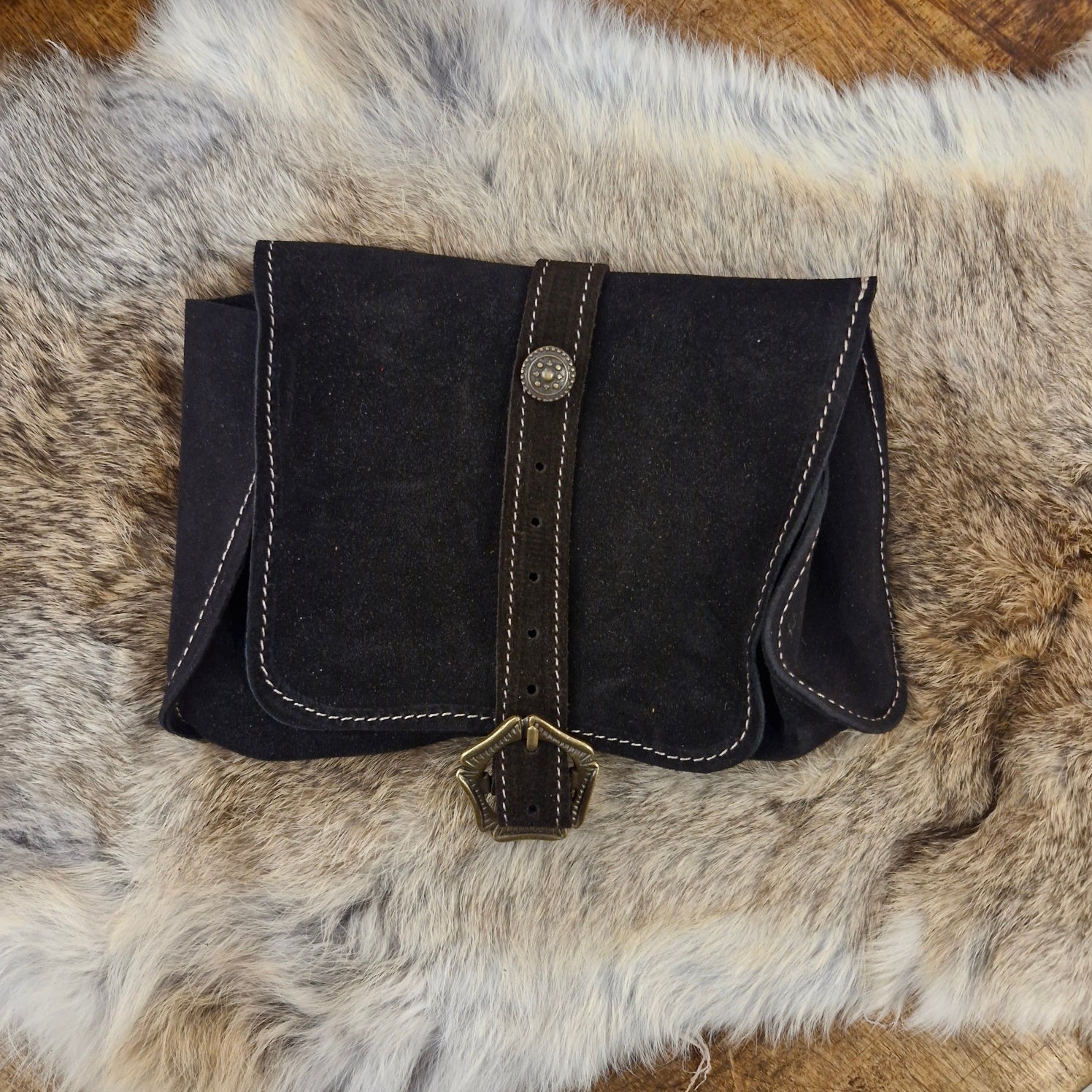 Medieval Suede Belt Pouch