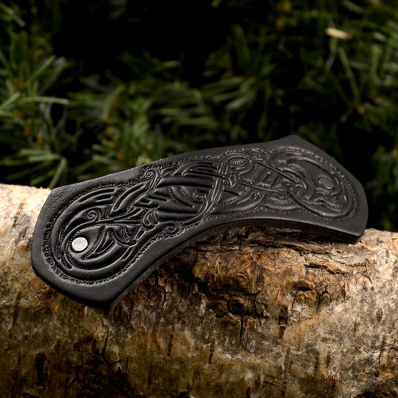 Medieval Leather Hair Clip