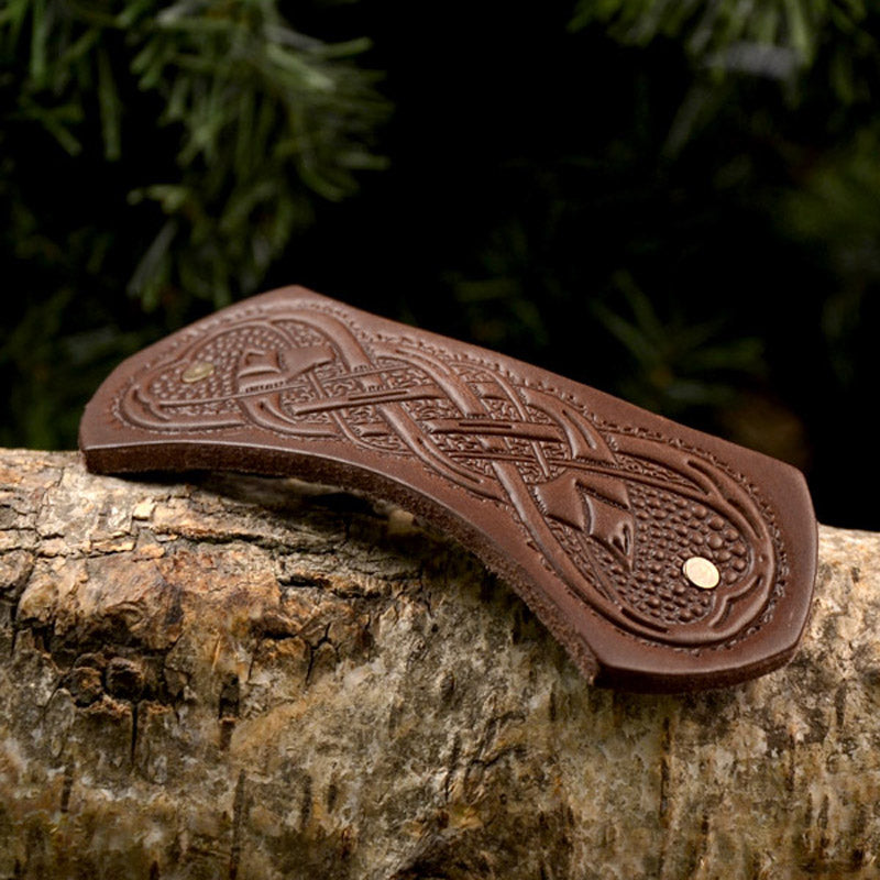 Medieval Leather Hair Clip