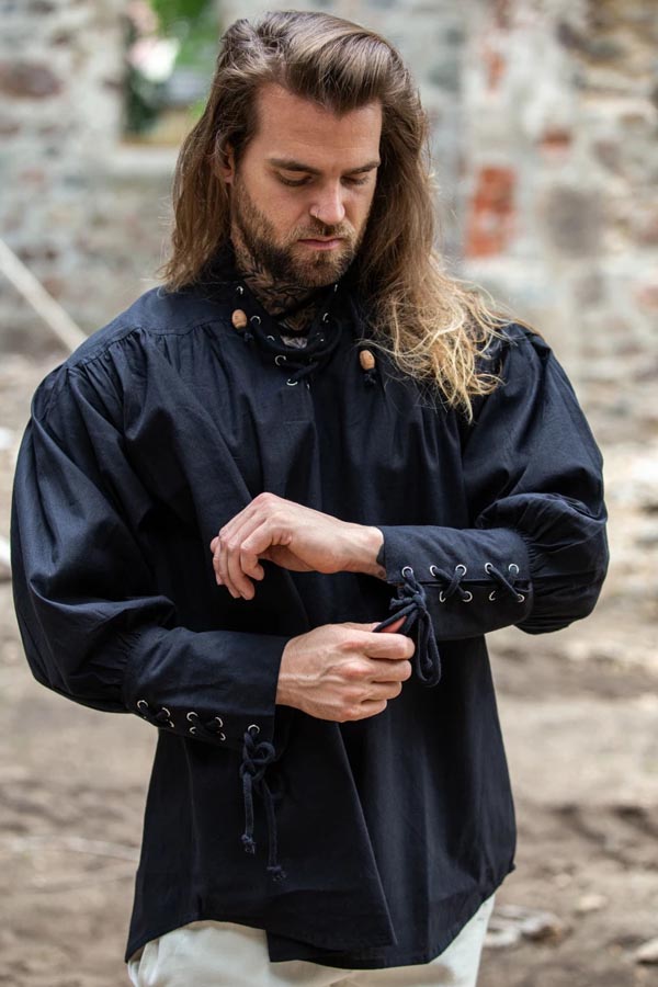 Mittelalter Hemd Lancelot mit Armmanschetten