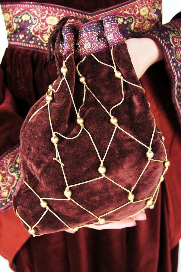 Medieval Velvet Pouch Katharina