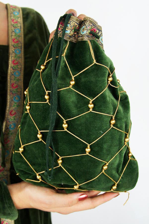 Medieval Velvet Pouch Katharina