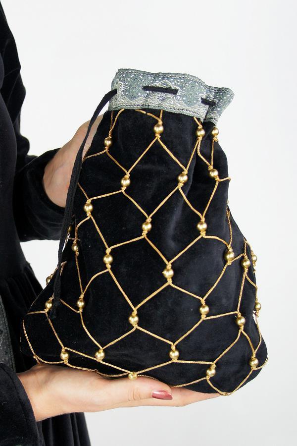 Medieval Velvet Pouch Katharina