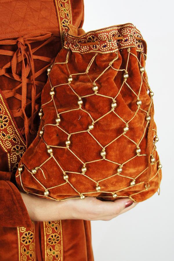 Medieval Velvet Pouch Katharina