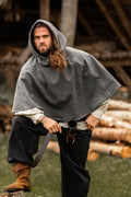 Medieval Wool Gugel with long hood