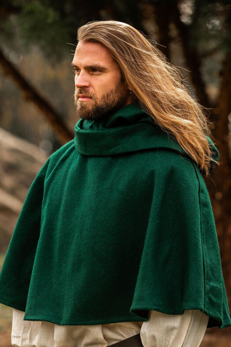 Medieval Wool Gugel with long hood