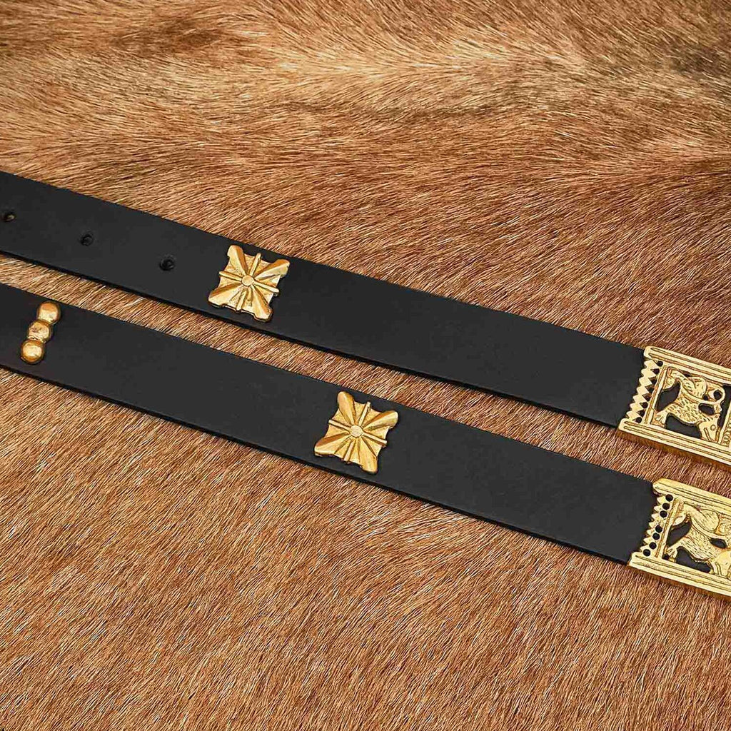 Mittelalter Zierniet Quadrat aus Messing