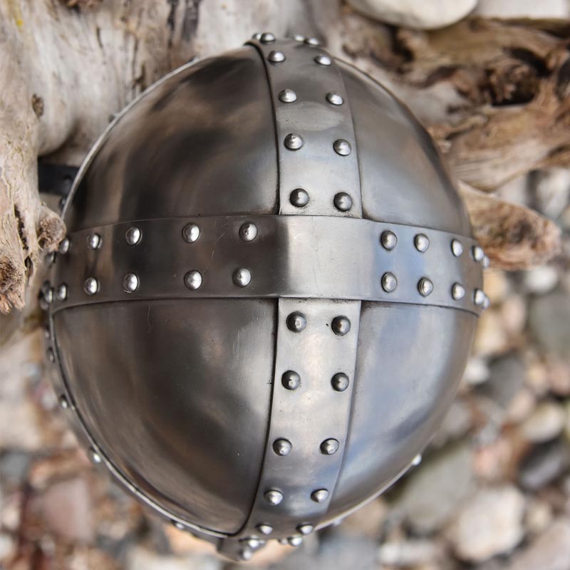 Mittelalter Normannen Spangenhelm mit Gesichtsplatte für Schaukampf