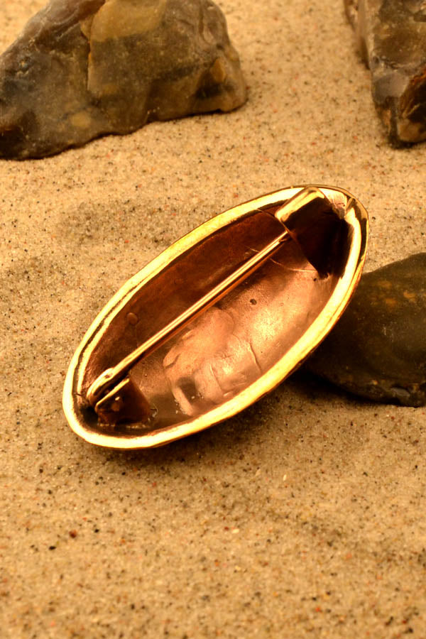 Wikinger Ovalfibel Paar im Borre-Stil aus Bronze - Replik