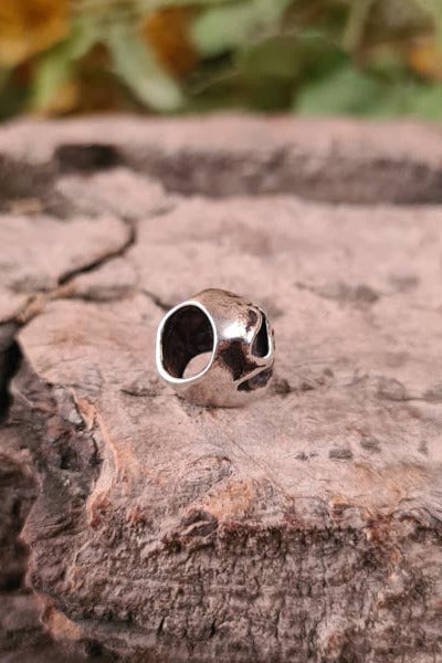 Piraten Haar & Schmuckperle Schädel aus Silber - Auslaufmodell