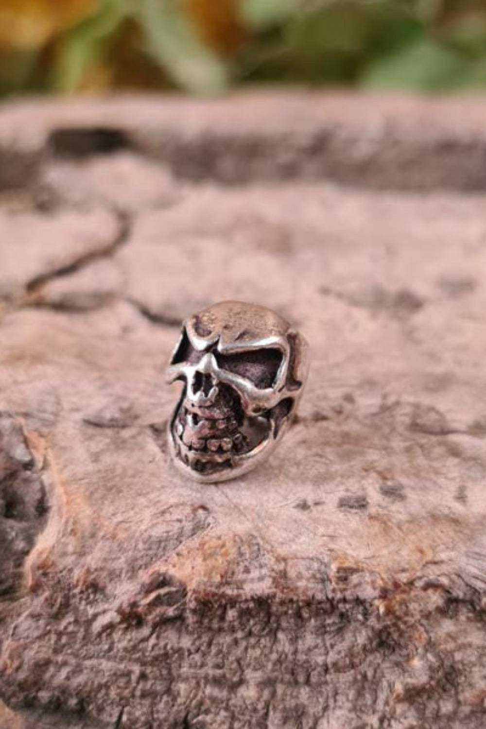 Piraten Haar & Schmuckperle Schädel aus Silber - Auslaufmodell