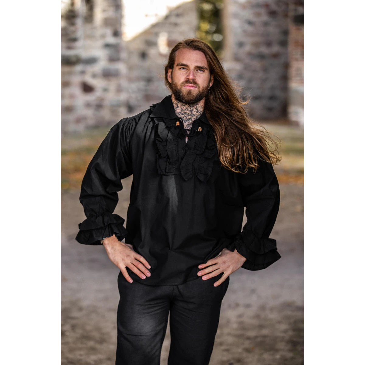 Piraten Rüschenhemd