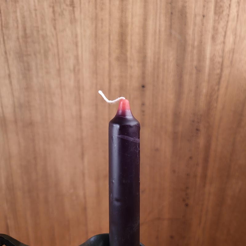 Ritualkerze schwarz rot