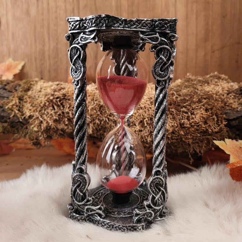 Hourglass Viking Compass Vegvisir - hand-painted