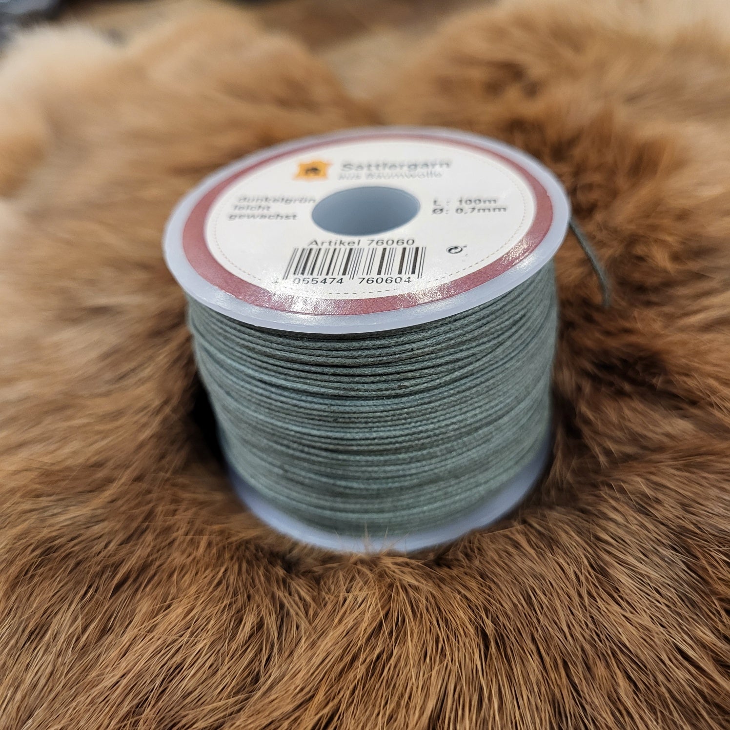 Sattlergarn für DIY Handnähen aus Baumwolle 0,7 mm 100m Rolle