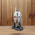 Templar in battle with sword and shield - hand-painted