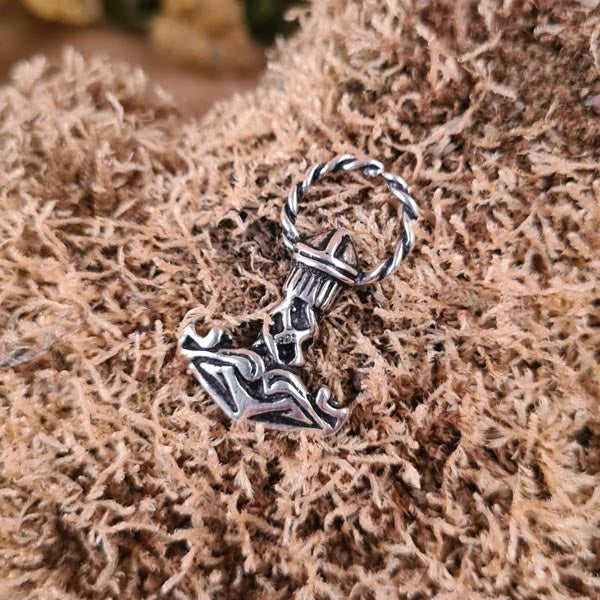Thorshammer Ragi mit Ring aus Silber