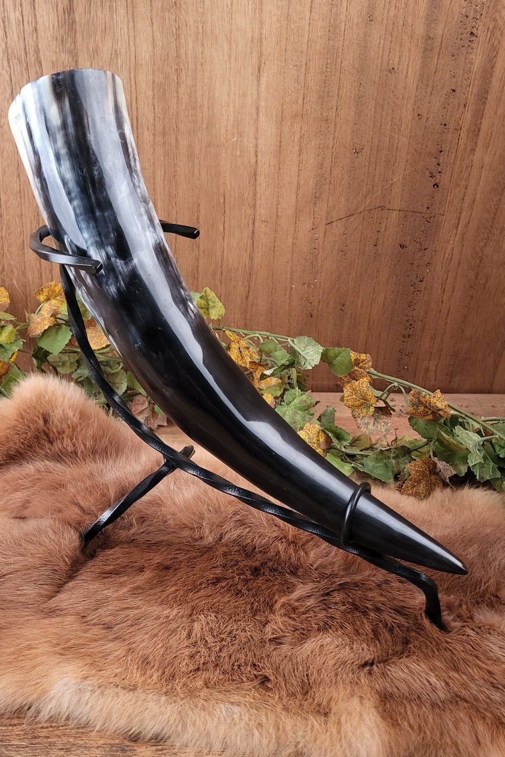 Drinking Horn Stand made of Steel - Forged