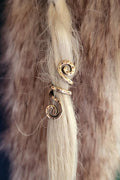 LARP Wickelperle Spiralen aus Bronze