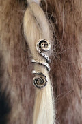 Wickelperle Spiralen aus Silber