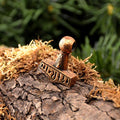 Viking Amulet Mjölnir Lolland with Runes made of Bronze - Replica