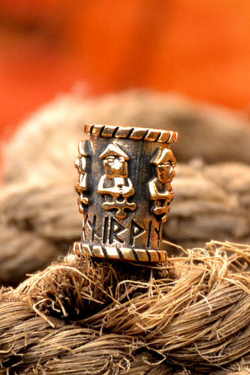 Wikinger Bart & Schmuckperle Thor aus Bronze