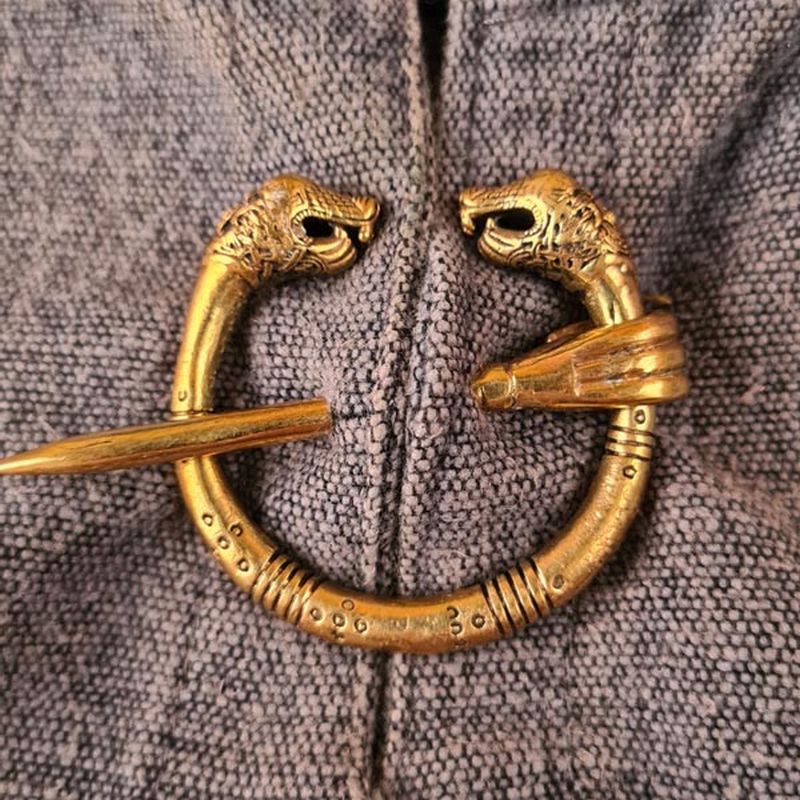 Wikinger Fibel Oseberg aus Bronze - Einzelstück